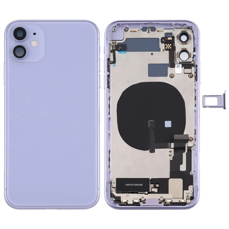 Complete behuizing-achterkant met onderdelen voor iPhone 11 (paars)