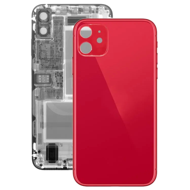 Glazen achterklep voor iPhone 11 (rood)
