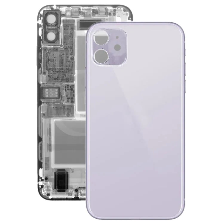 Glazen achterklep voor iPhone 11 (paars)