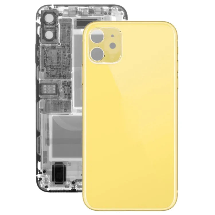 Glazen achterklep voor iPhone 11 (geel)