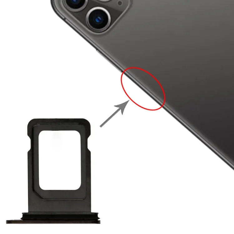 Dual-simkaartlade voor iPhone 11 Pro Max / 11 Pro (spacegrau)