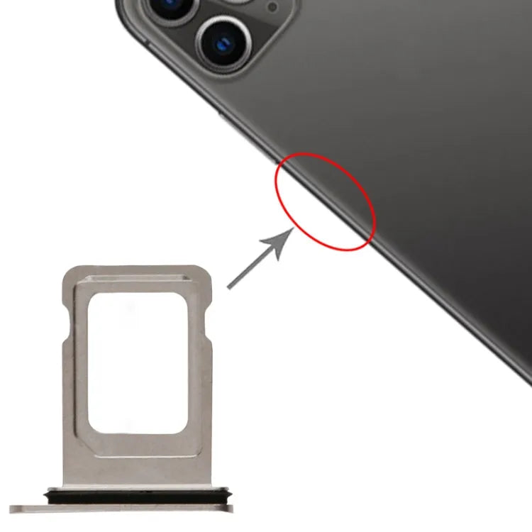 Dual-simkaartlade voor iPhone 11 Pro Max / 11 Pro (zilver)