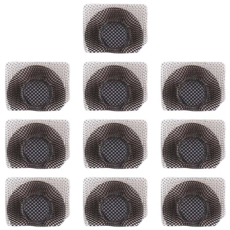 Stofgaas microfoon en zaklamp 10 stuks voor iPhone 11 Pro Max / 11 Pro / 11 (zwart)
