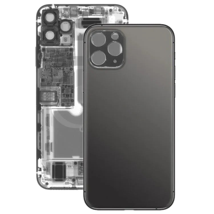 Glazen achterklep voor iPhone 11 Pro Max (zwart)