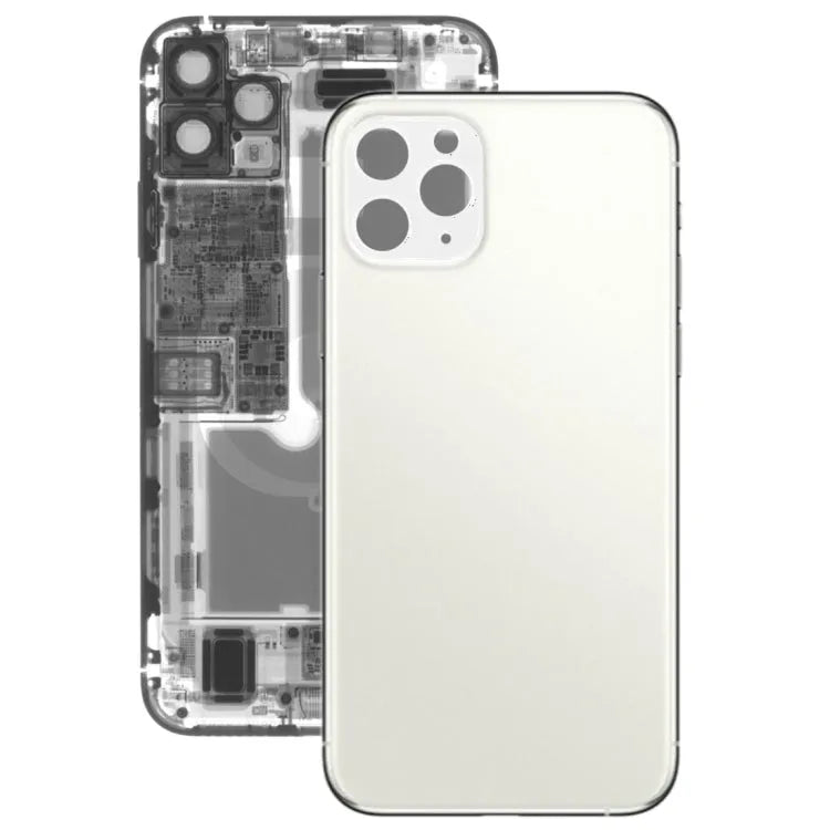 Glazen achterklep voor iPhone 11 Pro Max (wit)
