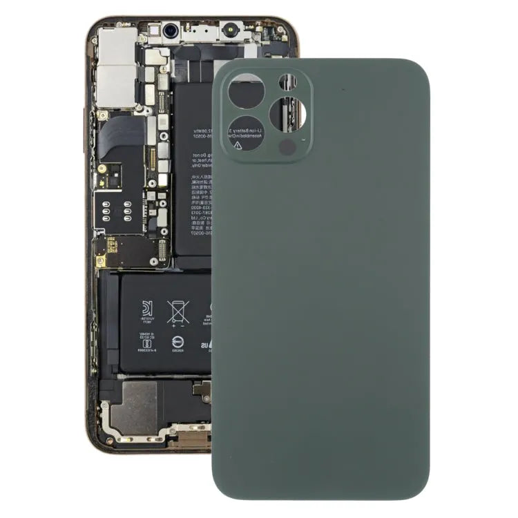 Glazen achterklep in iPhone 13 Pro-look voor iPhone X (groen)