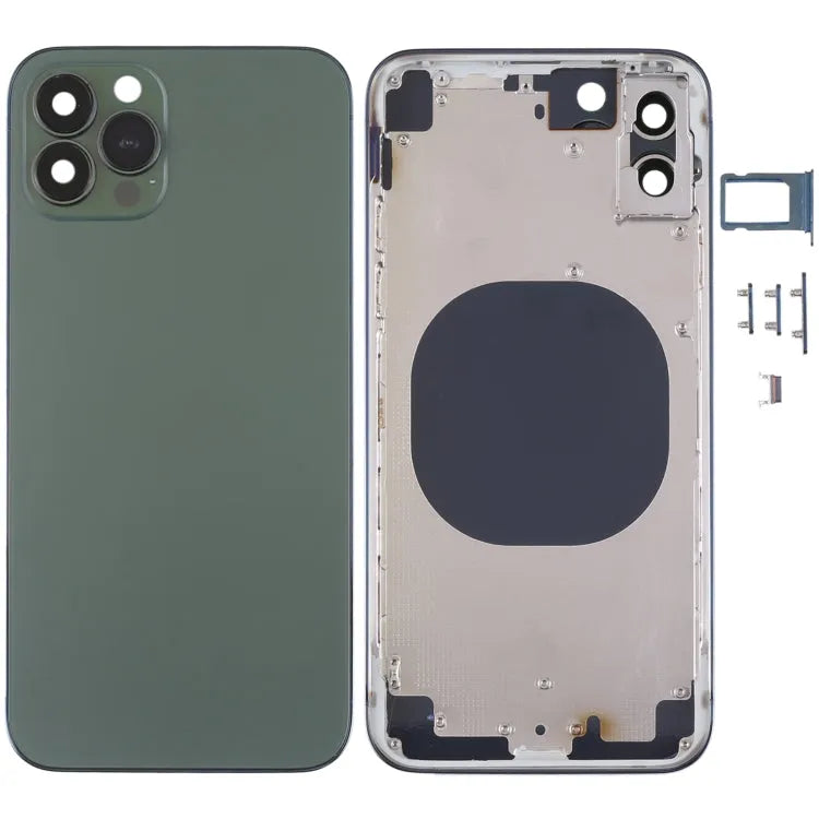 Achterbehuizing in iPhone 13 Pro-look voor iPhone X (groen)