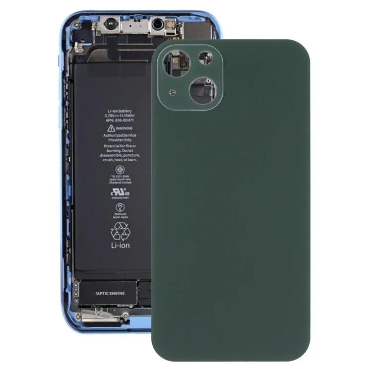 Glazen achterklep in iPhone 13-look voor iPhone XR (groen)