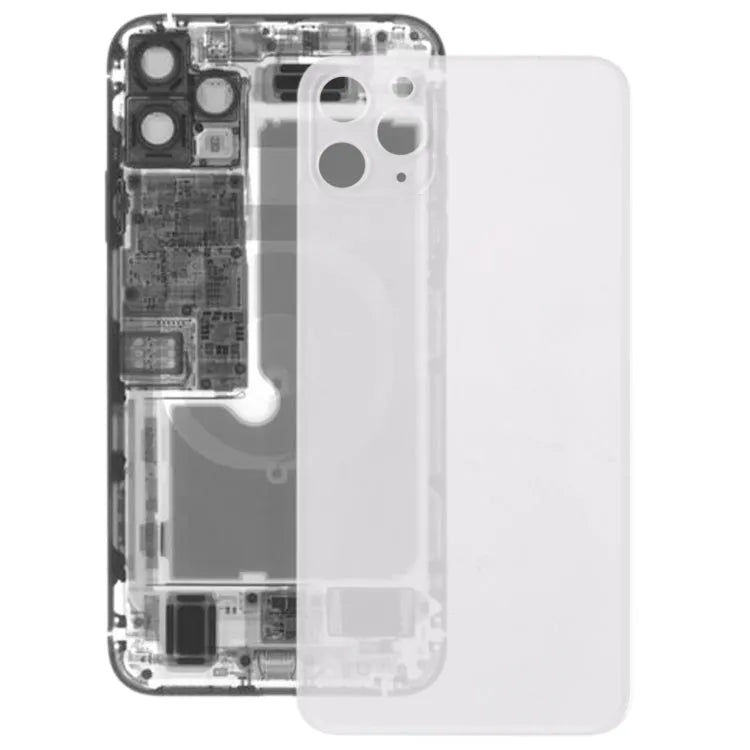 Transparante glazen achterklep voor iPhone 11 Pro (transparant)