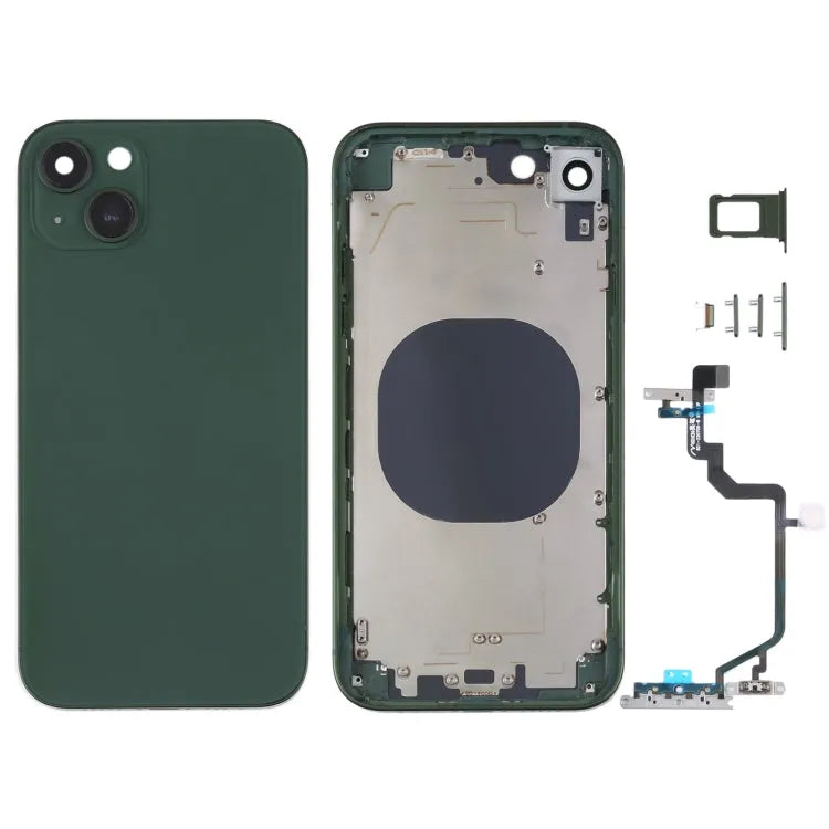 Achterbehuizing met iPhone 14-look voor iPhone XR (groen)