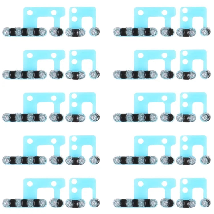 10 stuks luidspreker-stofmesh voor iPhone 12 (grijs)