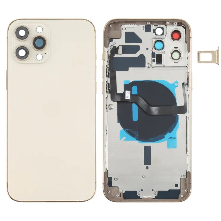 Batterij-achterkant compleet voor iPhone 12 Pro Max (goud)