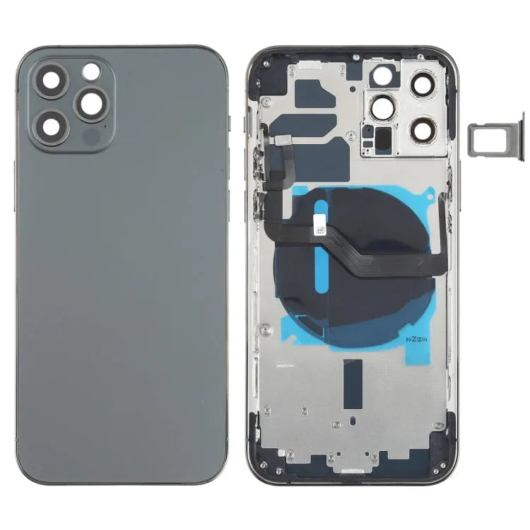 Batterij-achterkant compleet voor iPhone 12 Pro (Pacific Blue)