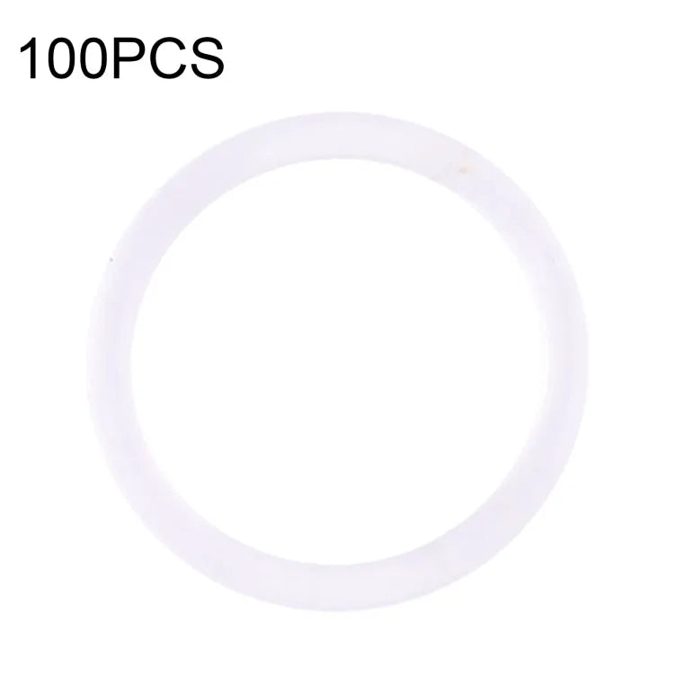 Waterdichte ringen voor achtercamera iPhone X t/m 12 Pro Max (wit, 100 stuks)