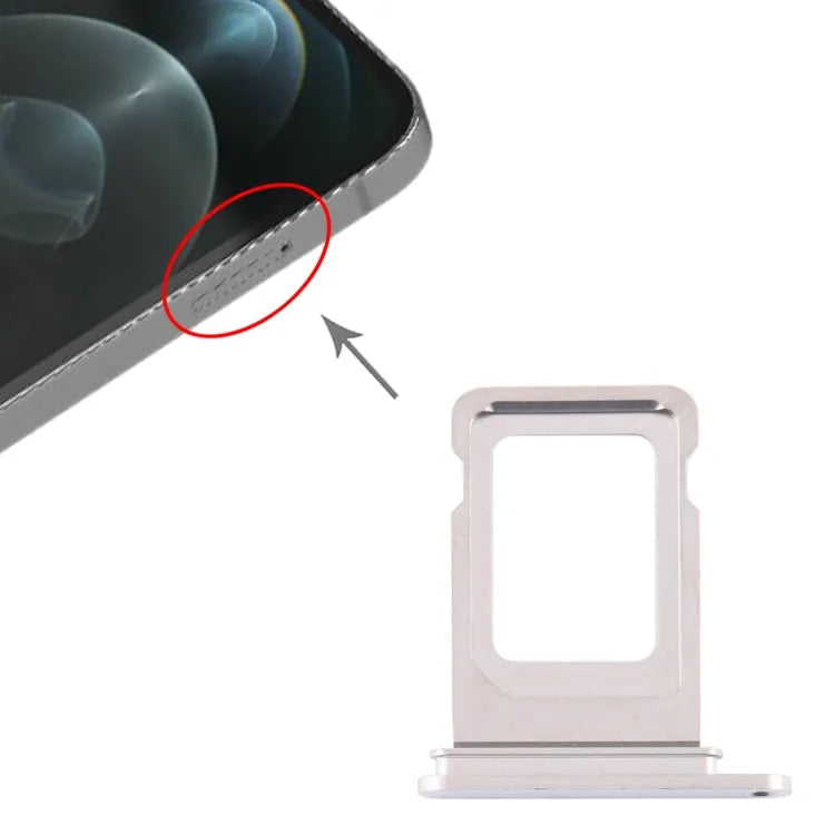 Simkaarthouder voor iPhone 12 Pro (zilver)