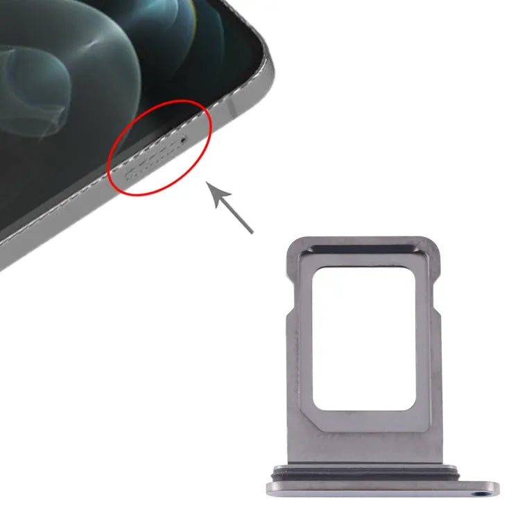 Dual-sim simkaarthouder voor iPhone 12 Pro Max (blauw)