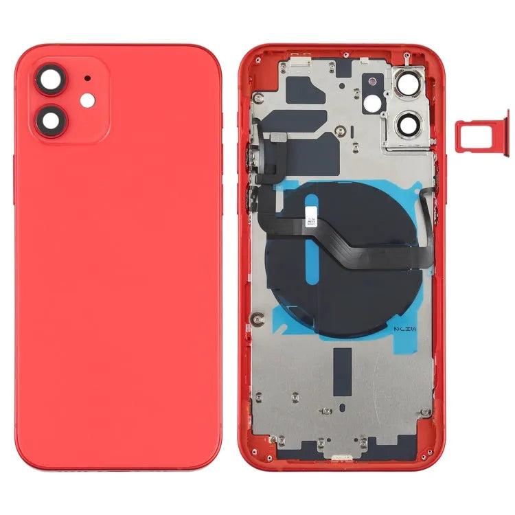 Batterij-achterklep met knoppen, simlade en draadloos-laden module voor iPhone 13