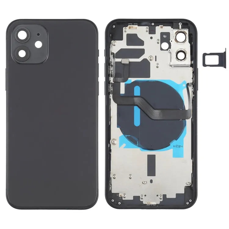Batterij-achterklep met knoppen, simlade en draadloos-laden module voor iPhone 15