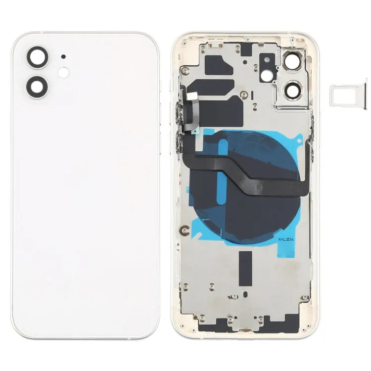 Batterij-achterklep met knoppen, simlade en draadloos-laden module voor iPhone 16