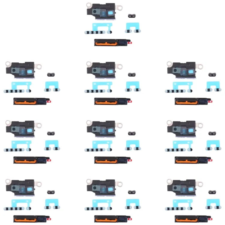 Luidspreker-stofgaasjes met frame voor iPhone 12 Pro Max (set van 10 stuks, wit)