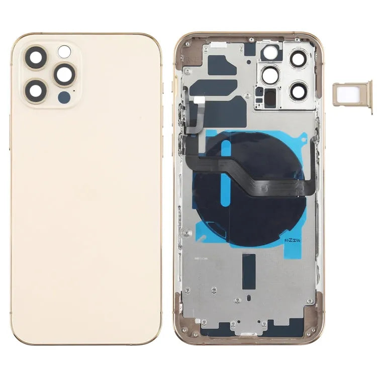 Achterbehuizing compleet met zijknoppen, simlade en wireless charging voor iPhone 12 Pro