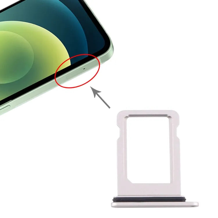 Simkaarthouder voor iPhone 12 (wit)