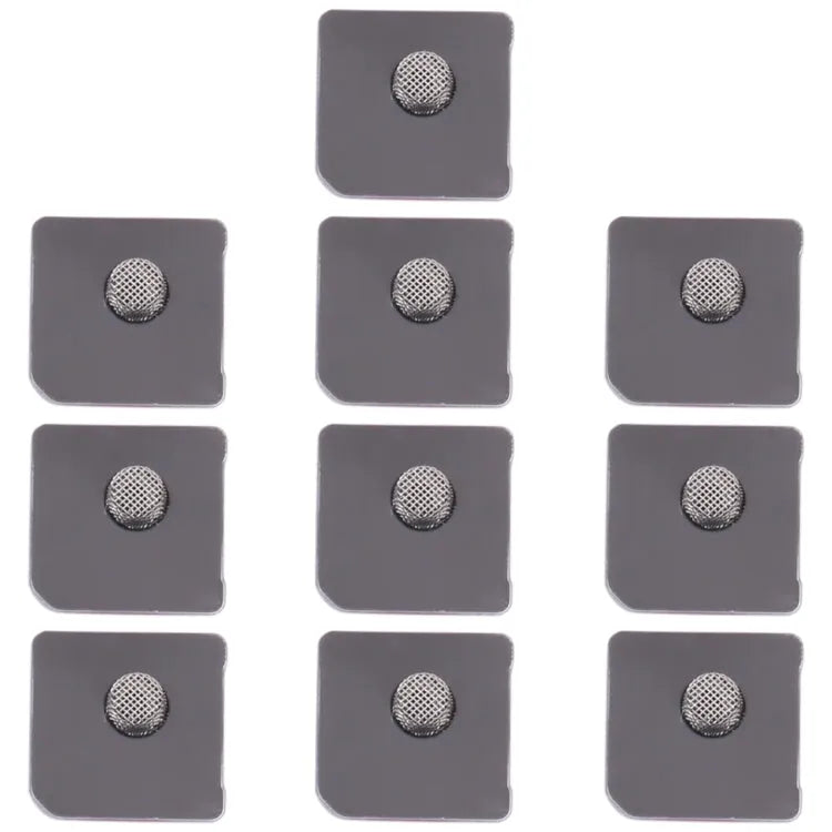 Microfoon stofdicht gaas voor iPhone 12 mini (zwart, 10 stuks)