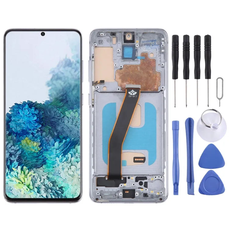 TFT LCD-scherm met digitizer en frame voor Samsung Galaxy S20 SM-G980