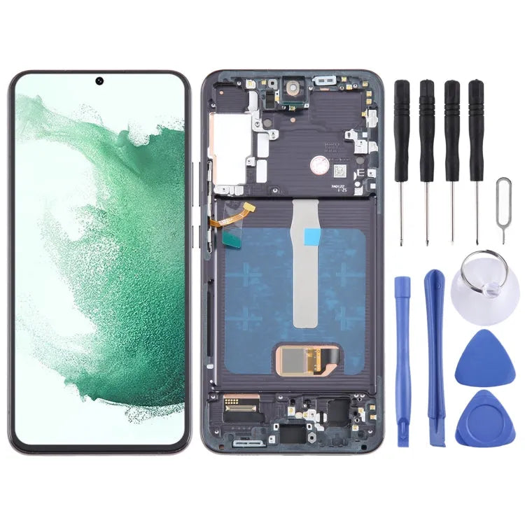 OLED LCD-scherm met frame voor Samsung Galaxy S22+ 5G SM-S906B (zwart)