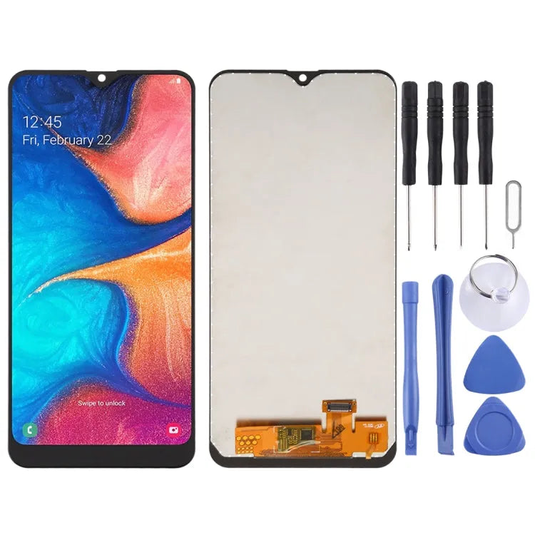 Incell LCD-scherm met digitizer voor Samsung Galaxy A20 A205F A205FN A205U A205GN A205YN A205G (zwart)