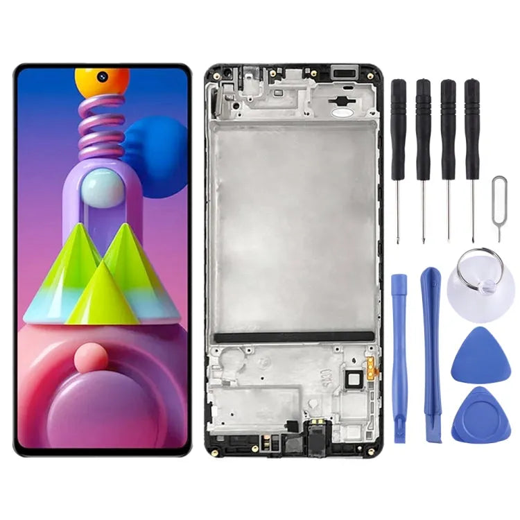 Origineel LCD-schermdigitizer met frame voor Samsung Galaxy M51 SM-M515
