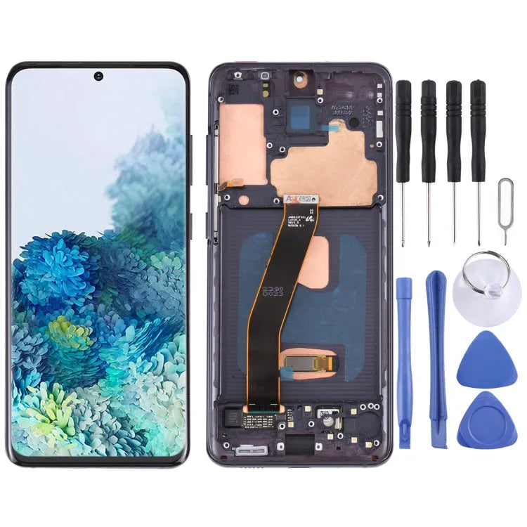 Dynamic AMOLED LCD-scherm met digitizer voor Samsung Galaxy S20 4G SM-G980 (zwart)