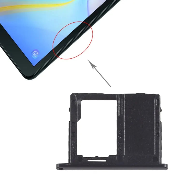 Micro SD-kaartlade voor Samsung Galaxy Tab A 10.5 inch T590 (WiFi-versie, zwart)