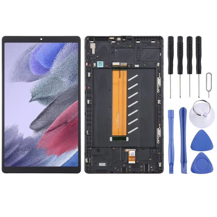 Origineel LCD-scherm met digitizer en frame voor Samsung Galaxy Tab A7 Lite SM-T220 (WiFi Edition, zwart)