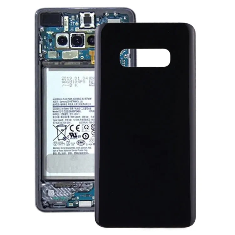 Batterij-achterkant voor Samsung Galaxy S10e SM-G970F/DS SM-G970U SM-G970W (zwart)