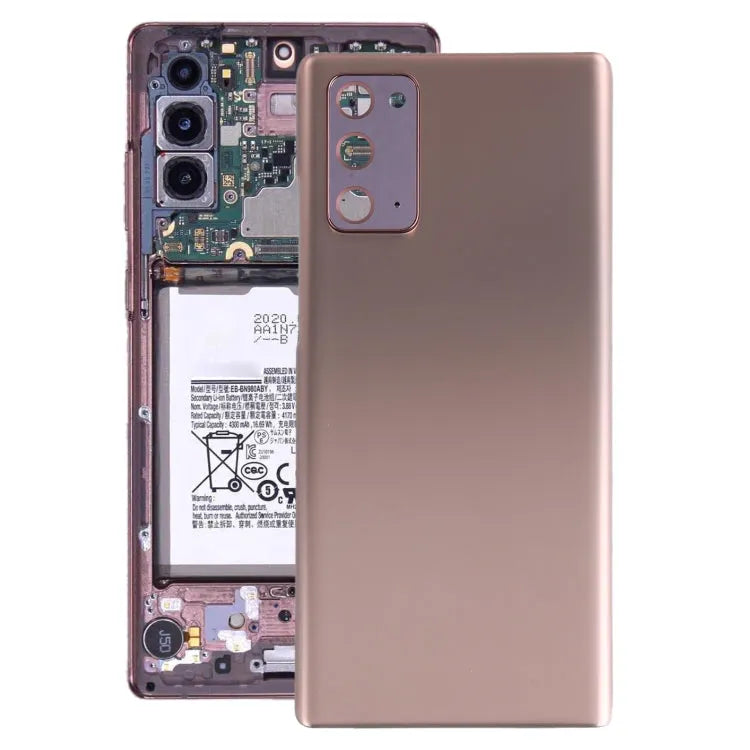 Achterklep met cameralensframe voor Samsung Galaxy Note20 (roségoud)