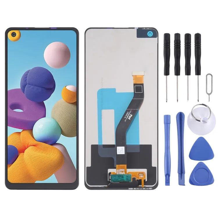 Origineel Super AMOLED LCD-scherm met digitizer voor Samsung Galaxy A21