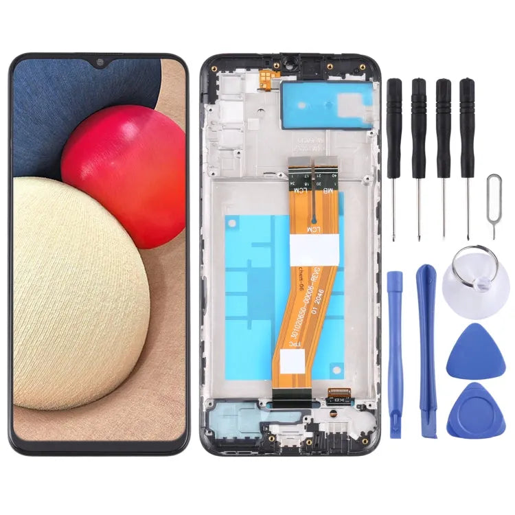 OEM LCD-scherm met digitizer en frame voor Samsung Galaxy A02s SM-A025G SM-A025M