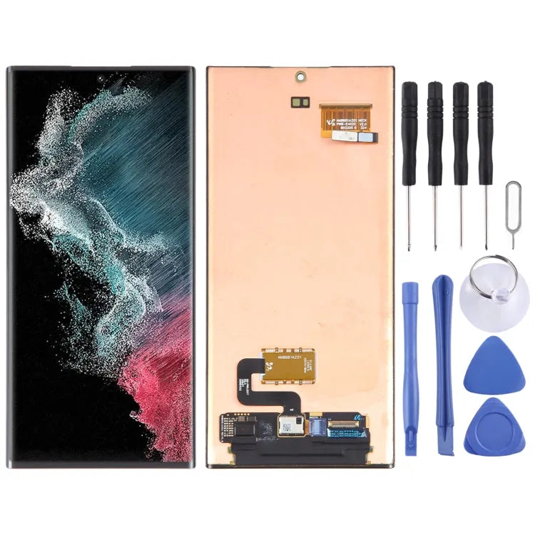 Originele Super AMOLED LCD-scherm met digitizer voor Samsung Galaxy S22 Ultra 5G SM-S908B