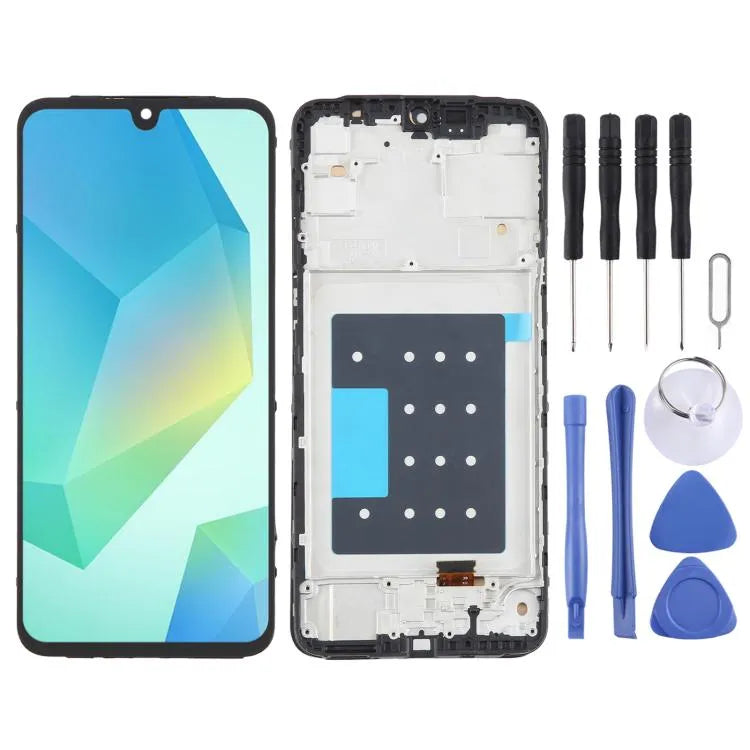 OLED LCD-schermdigitizer voor Samsung Galaxy A16 5G SM-A166B 6,66 inch met frame (US-versie)
