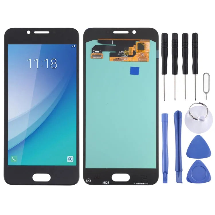 OLED LCD-scherm met digitizer voor Samsung Galaxy C5 Pro SM-C5010 (zwart)