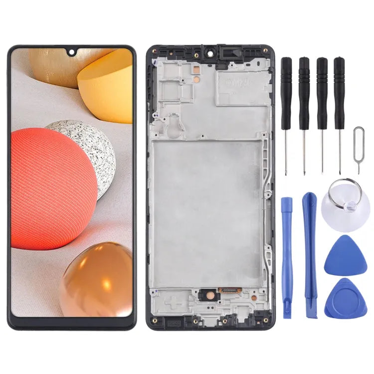 TFT LCD-schermdigitizer inclusief frame voor Samsung Galaxy A42 5G SM-A426 (zonder vingerafdruksensor)
