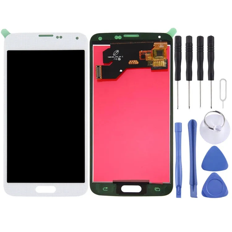 TFT LCD-scherm met touchscreen voor Samsung Galaxy S5 G900 G900F G900I G900M (wit)