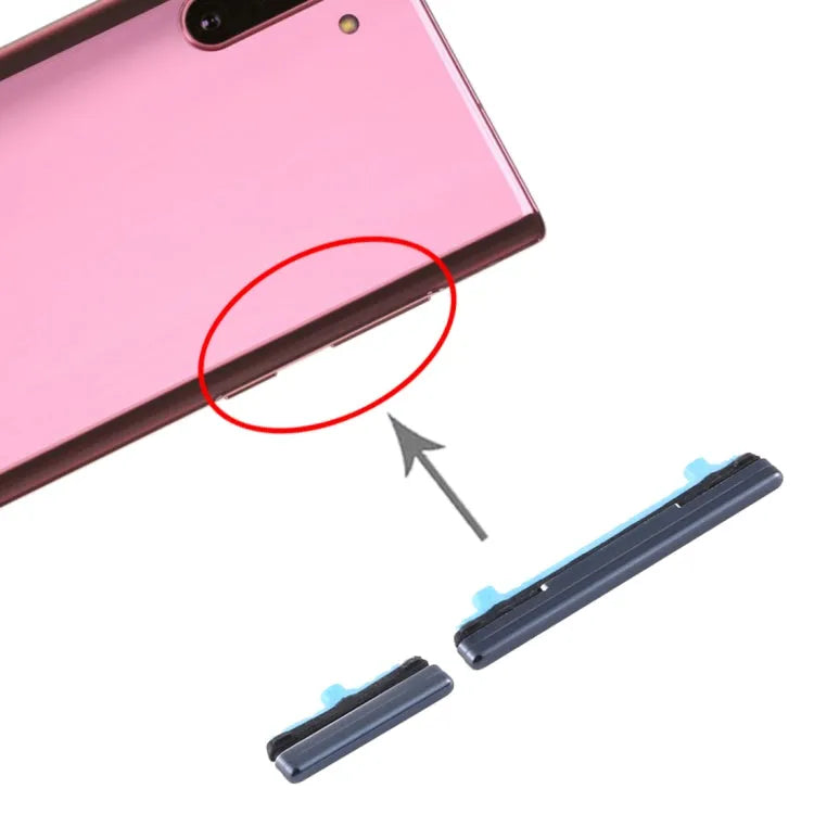 Aan/uit-knop en volumeknop voor Samsung Galaxy Note10 (zwart)