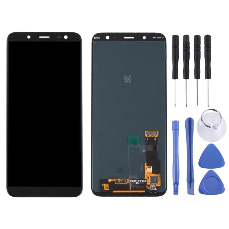 Originele Super AMOLED schermdigitizer voor Samsung Galaxy A6 A600 (2018, zwart)
