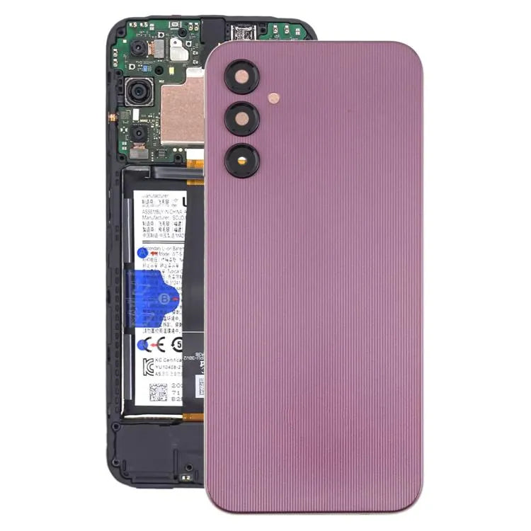 Batterij-achterklep met cameralensframe voor Samsung Galaxy A14 SM-A145F (paars)