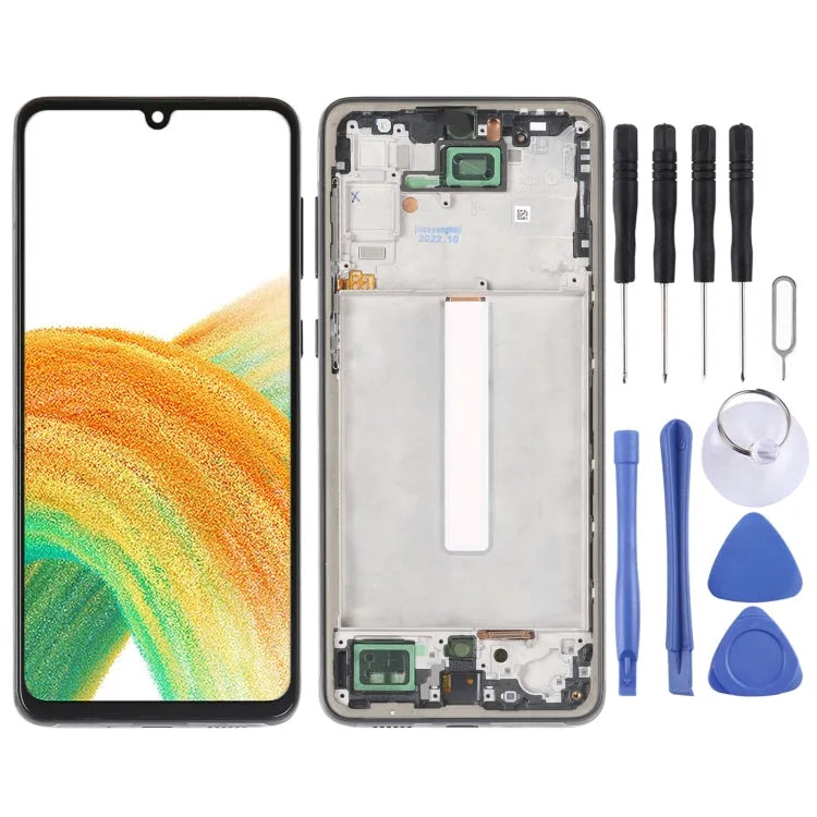 Incell LCD-schermdigitizer met frame voor Samsung Galaxy A33 5G SM-A336 (zonder vingerafdruk)