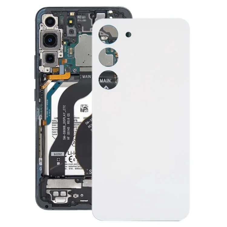 Glazen achterkant OEM voor Samsung Galaxy S23 SM-S911B (wit)