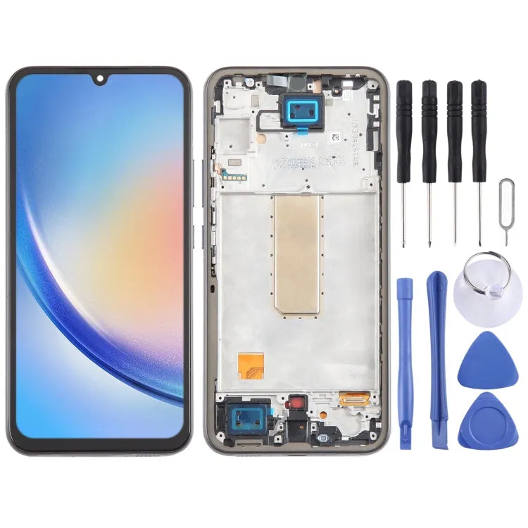 Incell LCD-scherm met digitizer en frame voor Samsung Galaxy A34 SM-A346B (zwart)