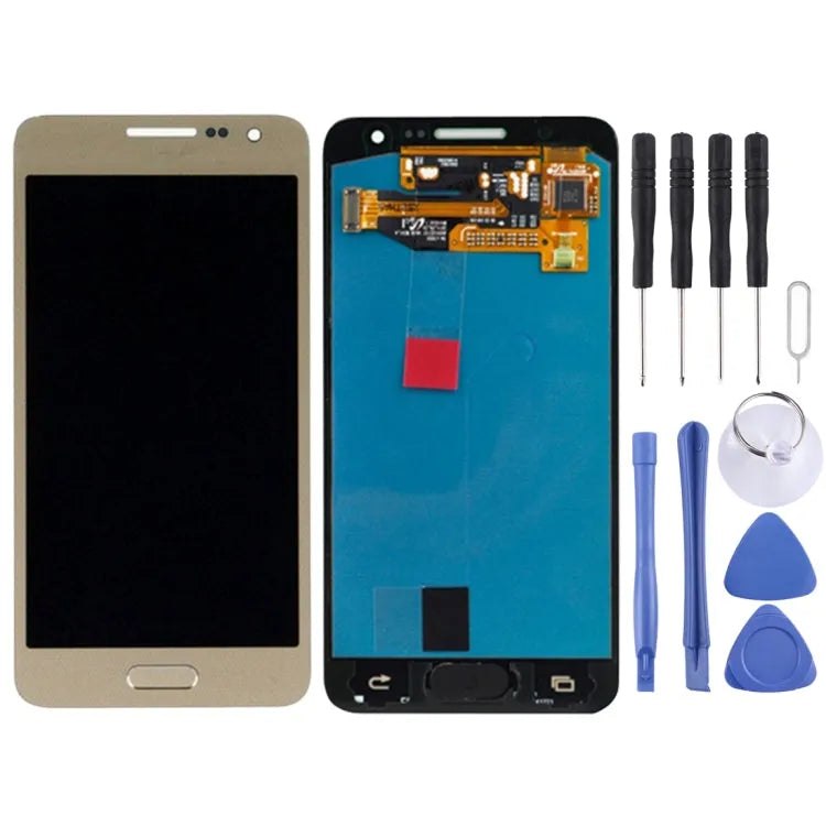 LCD-scherm en aanraakpaneel voor Samsung Galaxy A3 A300 A300F A300FU (goud)